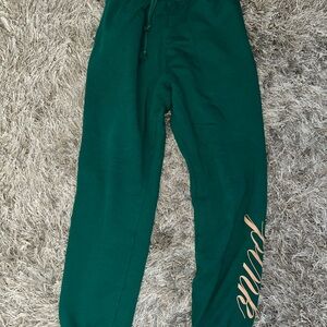 PINK Victoria's Secret Green Sweatpants